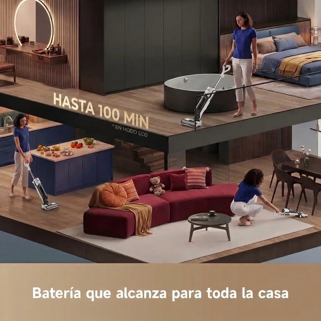 Alcanza para toda la casa sin buscar enchufe