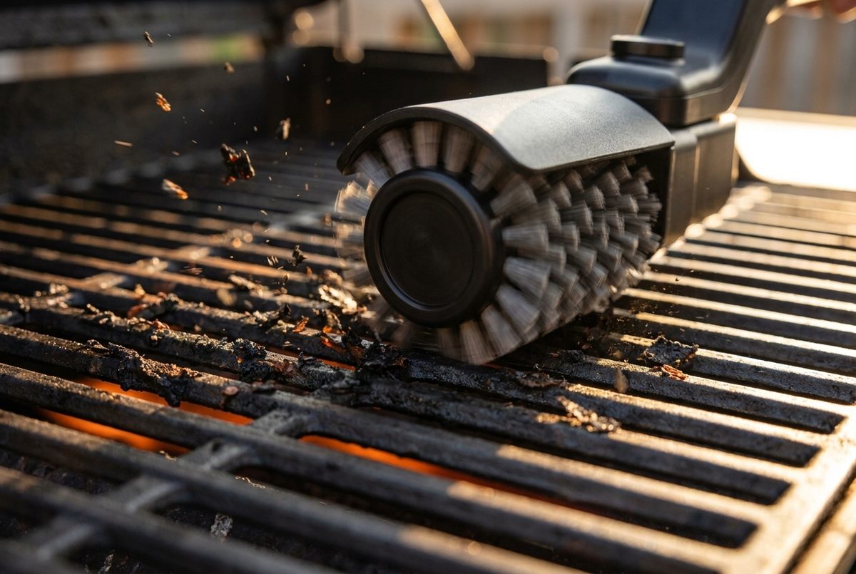 Cepillo eléctrico NITIDA Grill en acción